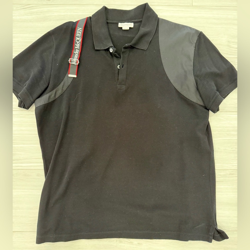 Alexander McQueen Black Polo Shirt